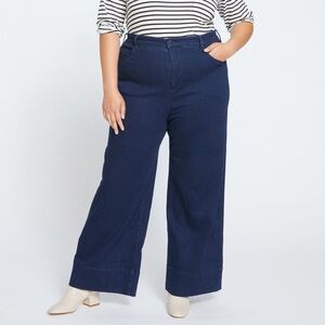 Universal Standard Carrie High Rise Wide Leg Jeans Size 18